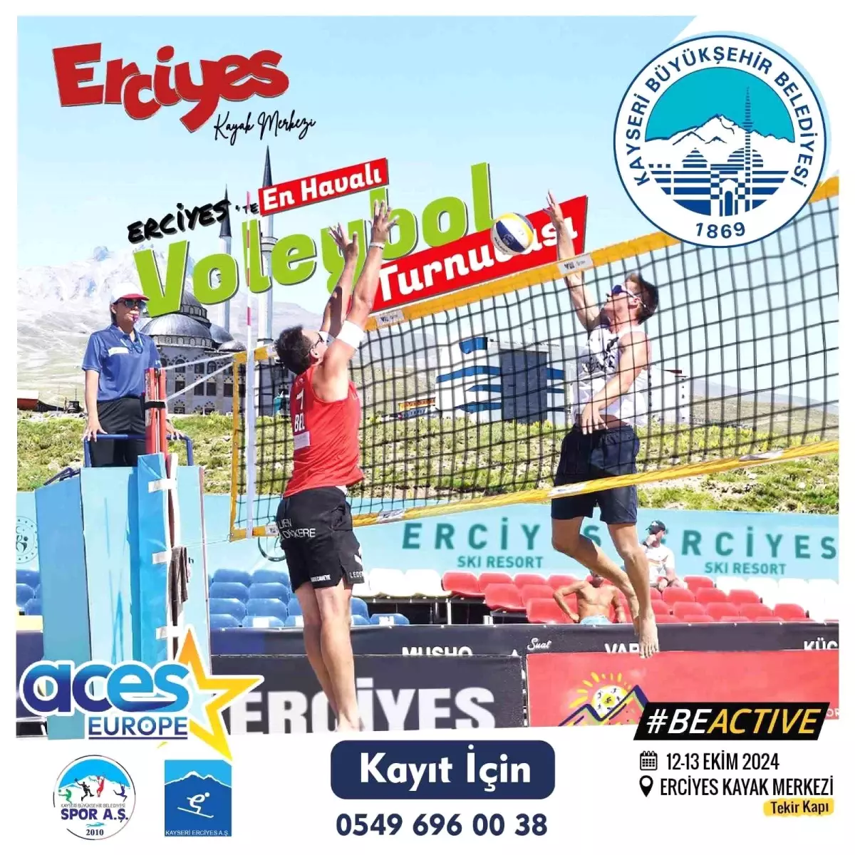 Erciyes’te ‘En Havalı Voleybol Turnuvası’ Kayıtları Başladı