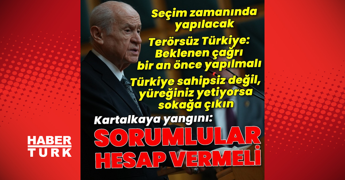 MHP lideri Bahçeli’den açıklamalar