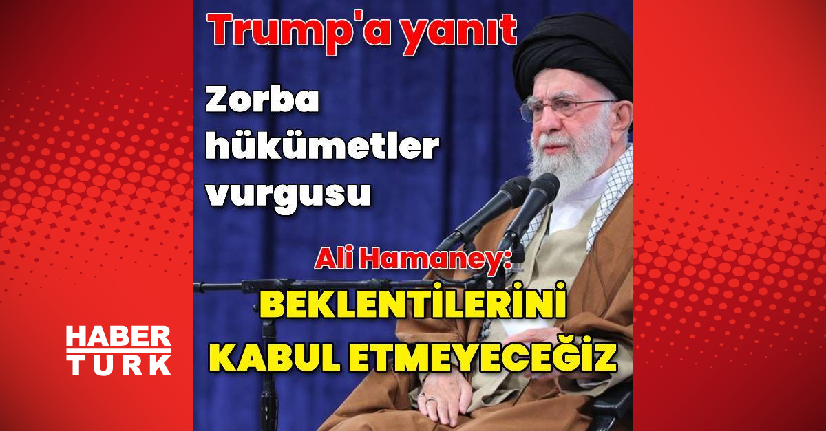 İran Dini Lideri Ali Hamaney’den ABD Başkanı Trump’a gönderme